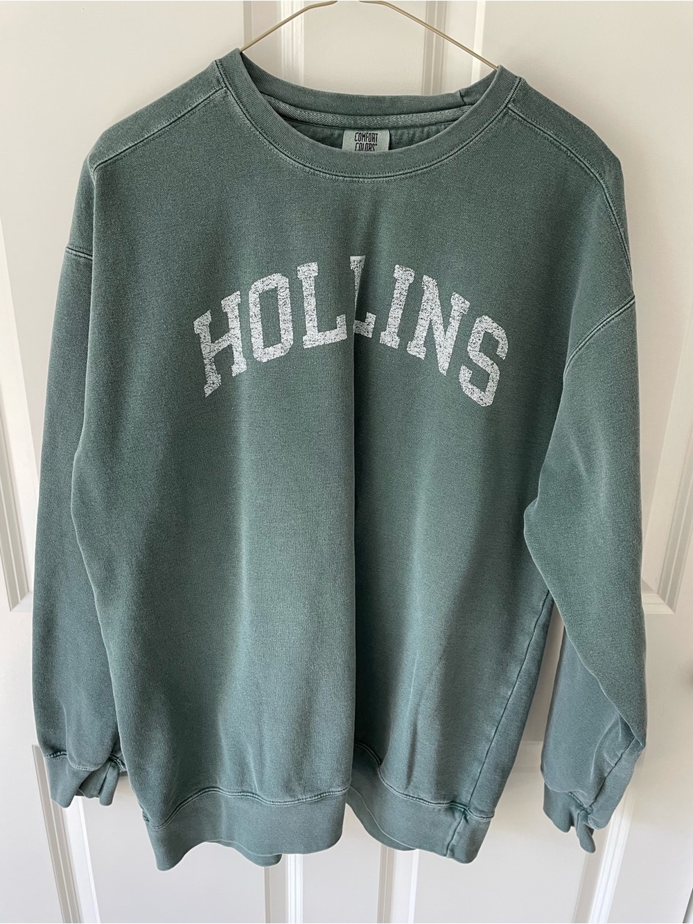 Hollins Crewneck Green Sweatshirt Comfort Colors Size XL